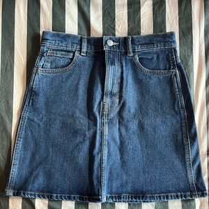 Everlane jean mini skirt